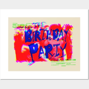 the birthday party cmyk graphic Posters and Art